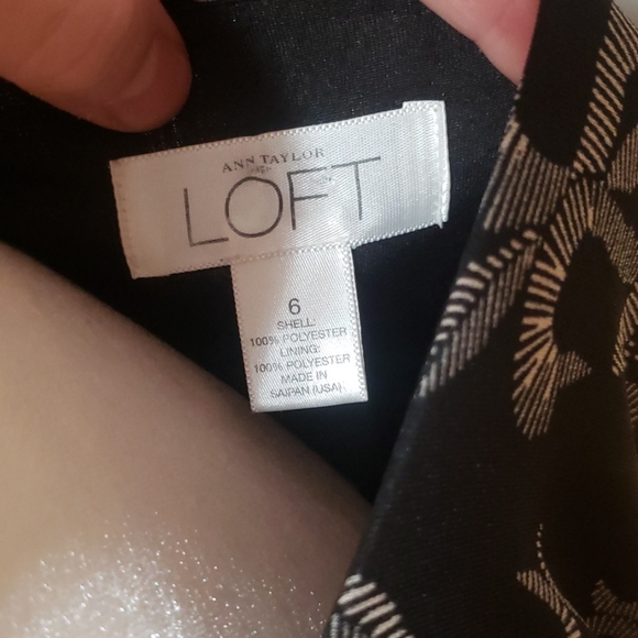 Robe Dentelle Noire Ann Taylor Loft - Taille 6 - Dos Lace-up - Pour Soirée/cocktail - Très Bon état